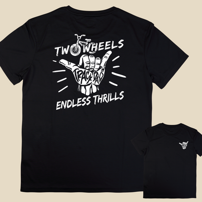 TWO WHEELS ENDLESS THRILLS TEE