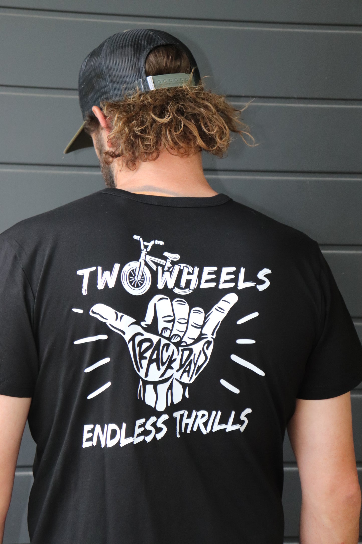 TWO WHEELS ENDLESS THRILLS TEE