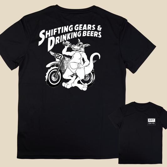 SHIFTING GEARS & DRINKING BEERS MX TEE